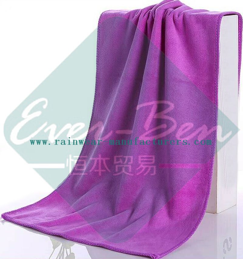Microfiber purple towels manufacturers